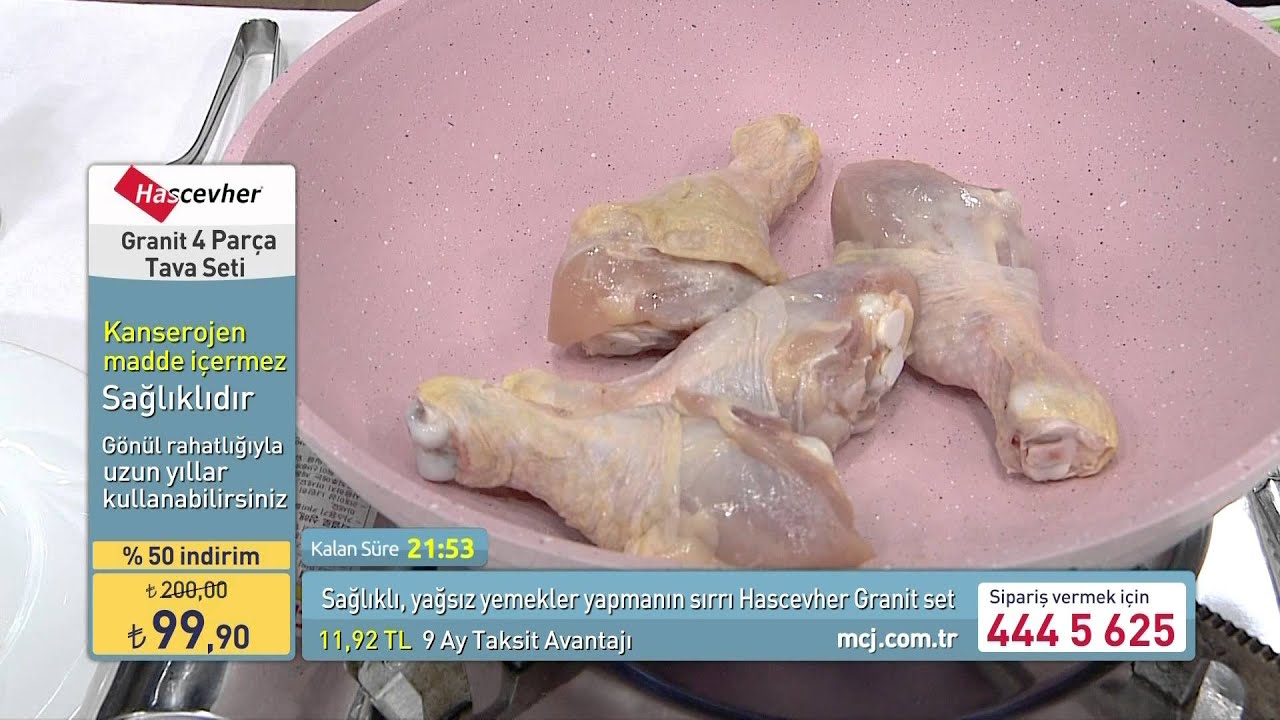 Hascevher Granit 4 Parça Tava Seti + 20 cm Tava Hediye
