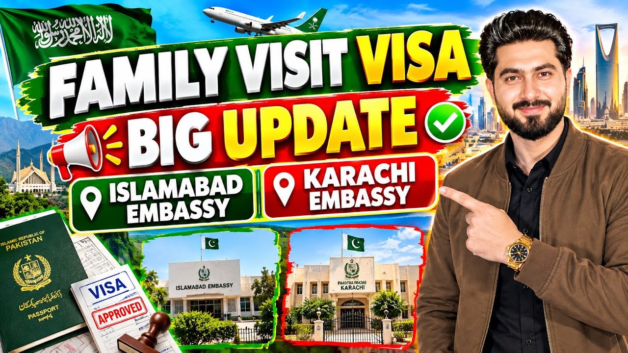Family Visit Visa Saudi Arabia 2026 New Update | Saudi Embassy Islamabad Update Today 🇸🇦