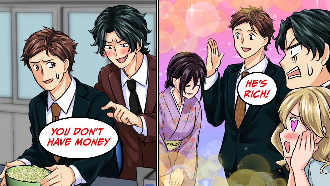 [Manga Dub] Я ел бэнто с ростками фасоли, когда меня обозвали бедным [RomCom]