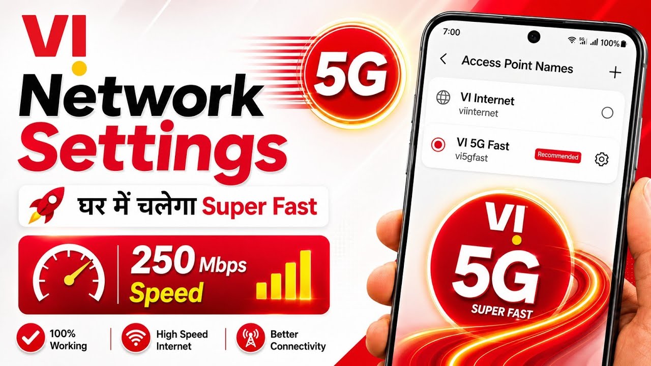 VI APN Settings 2026 | 2X Faster Internet Speed ⚡VI Internet Speed Boost! Best APN Settings 2026 🚀
