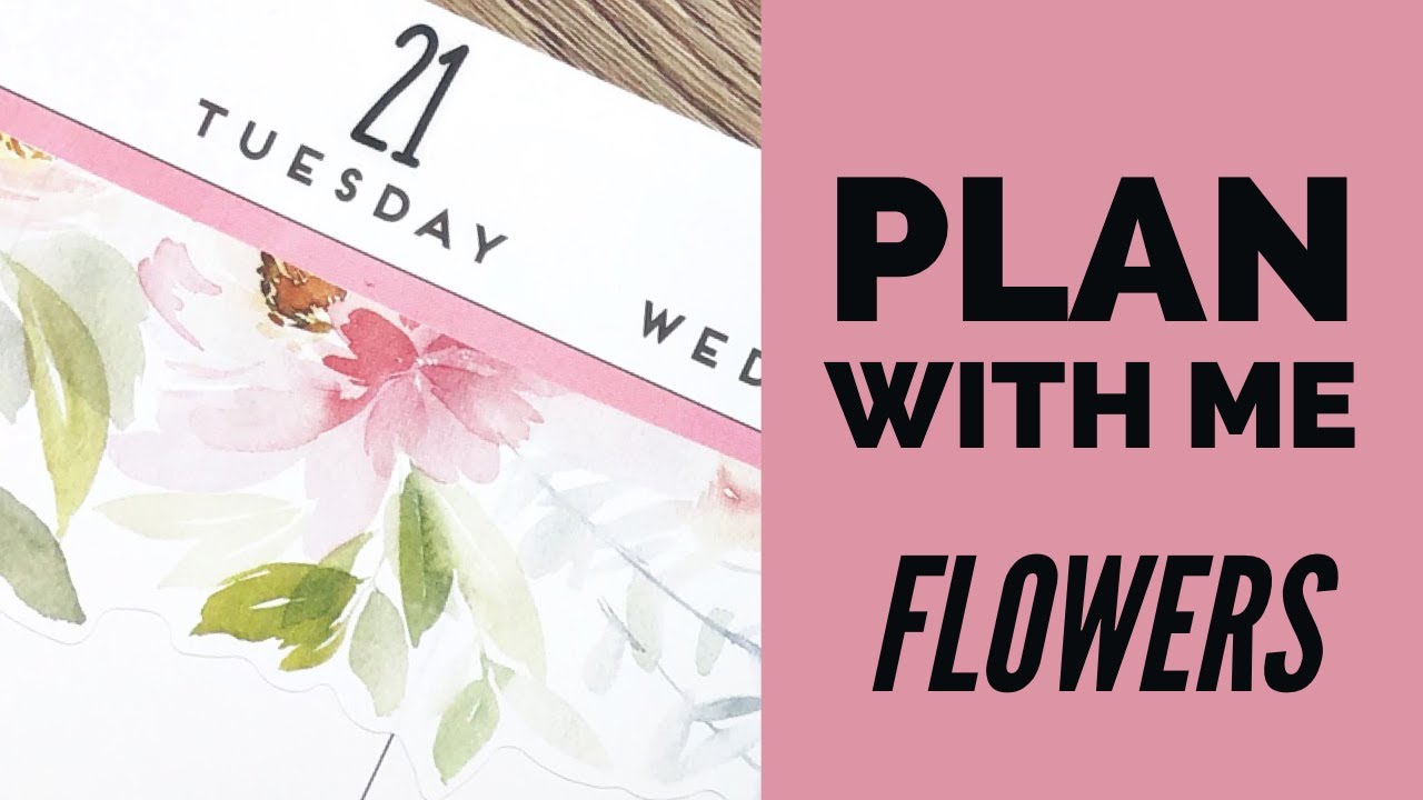 Plan With Me // Big Happy Planner // Flowers! Week of April 20-26, 2020