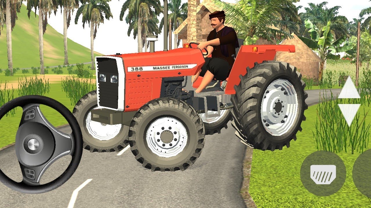 TRANSPORTING tractor driving 3d #fs22 Massey 4x4 tractor Offroding Android gameplay #gta5 #gtav