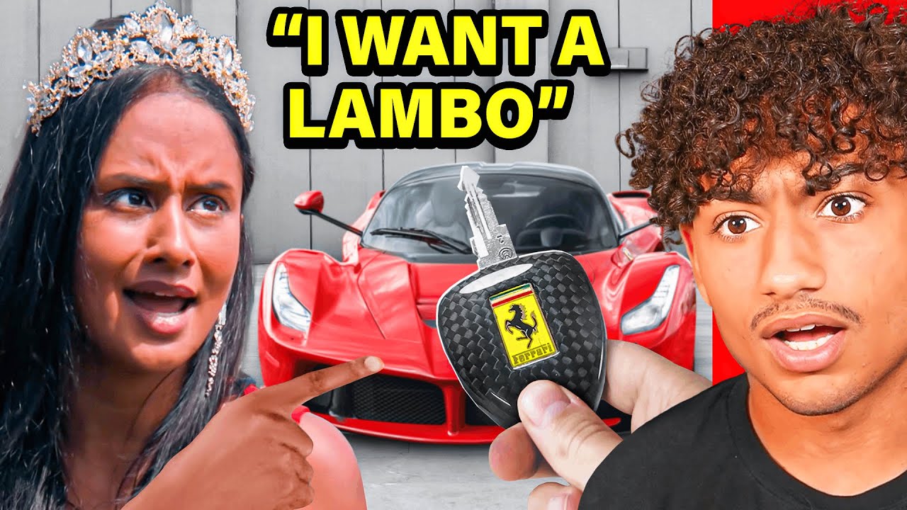 SPOILED GIRL HATES HER NEW CAR!!