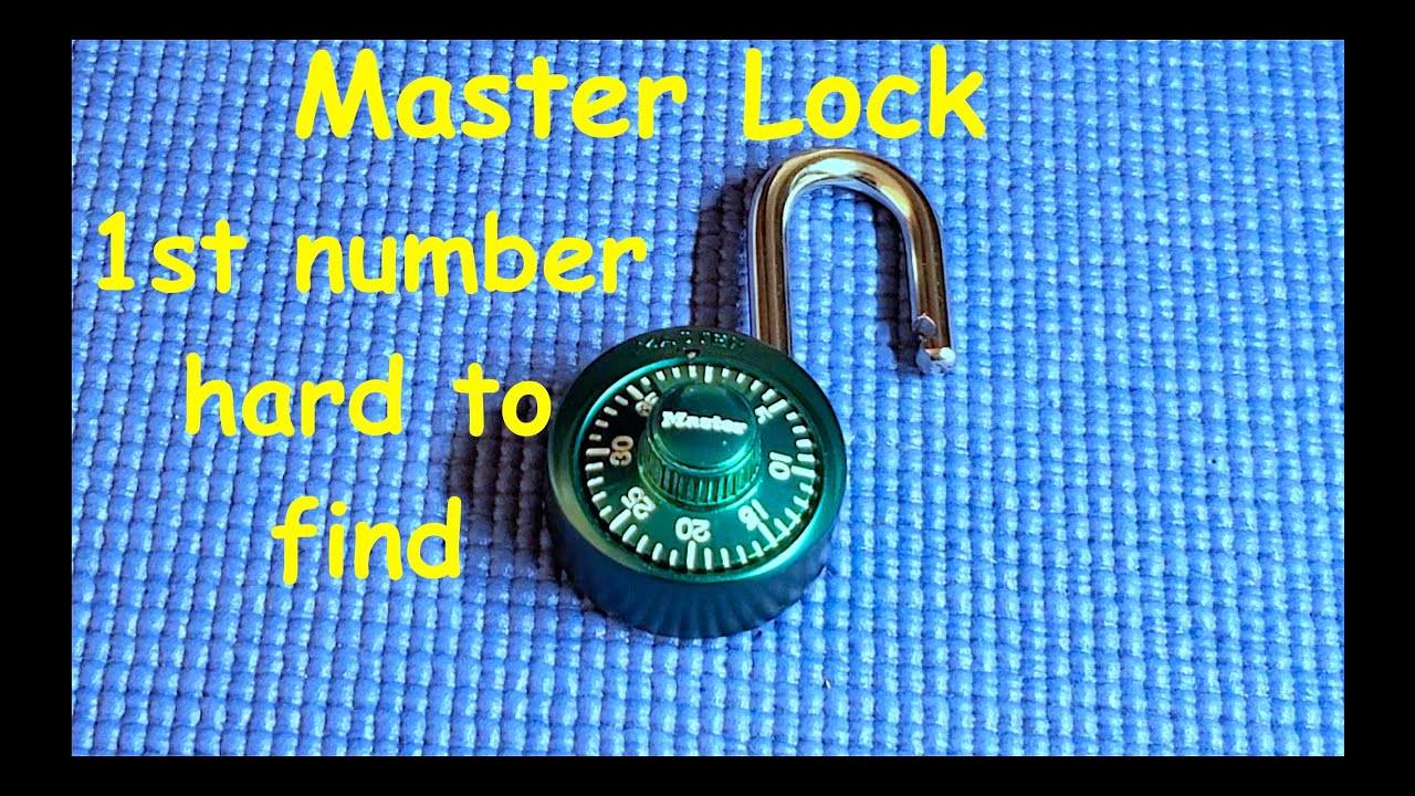 (198) Recover your lost Master Lock combination code when it's playing 