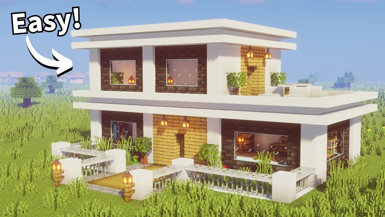 Minecraft: How to Build a Easy Modern House | Tutorial🏡