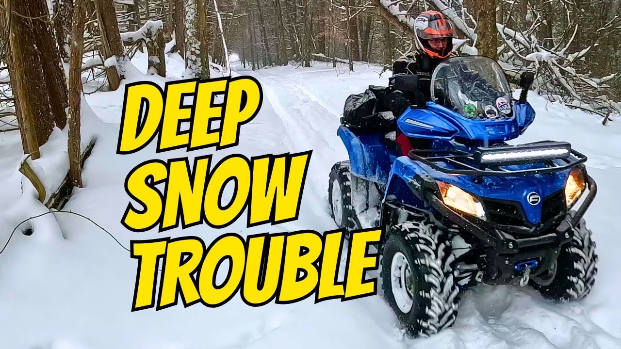 Solo ATV Snowstorm Ride That Almost Went Wrong 😰