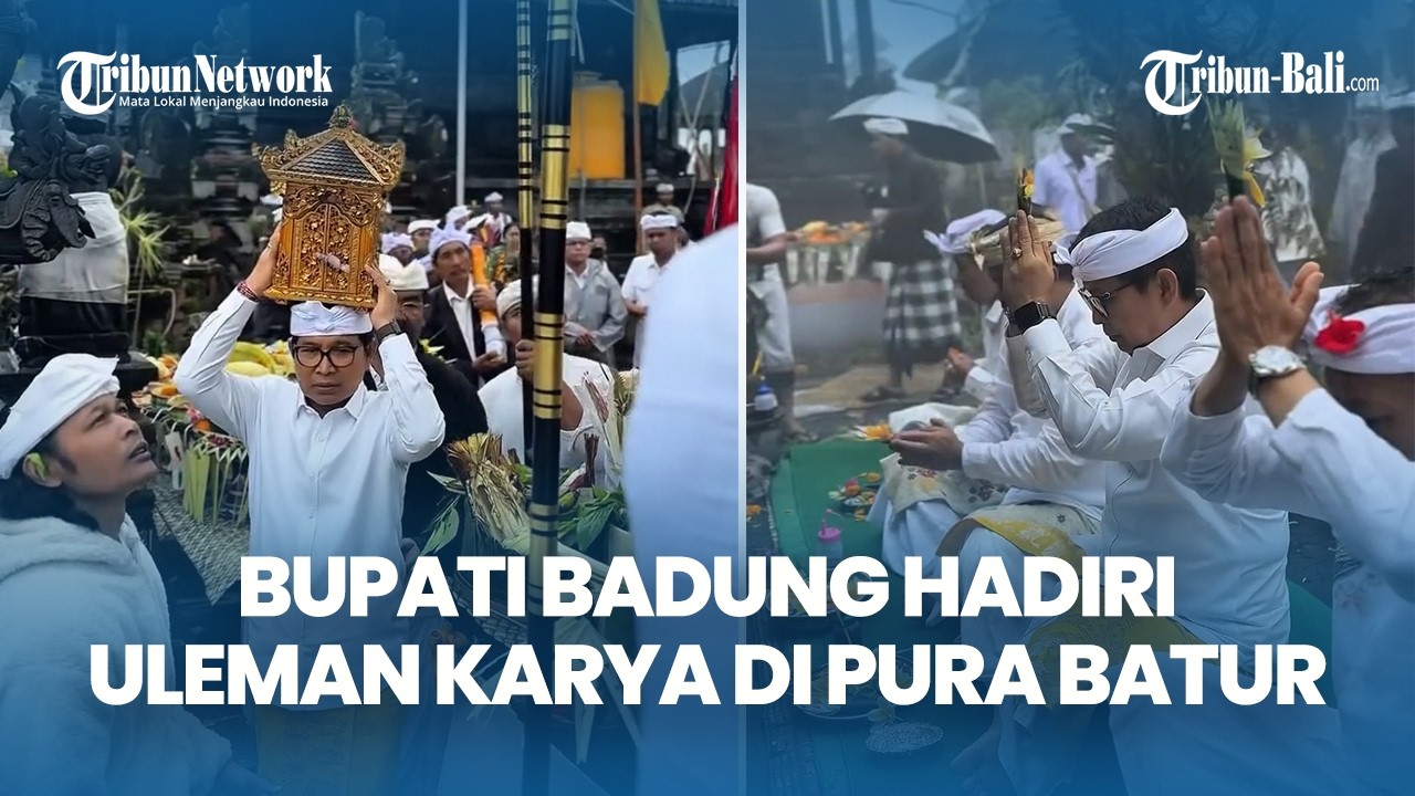 Bupati Badung Adi Arnawa Hadiri Uleman Karya di Pura Ulun Danu Batur Bangli
