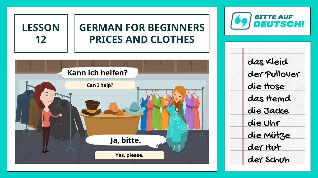 Conversational German for Beginners (A1-A2) - Lesson 12: Prices and Clothes Shopping