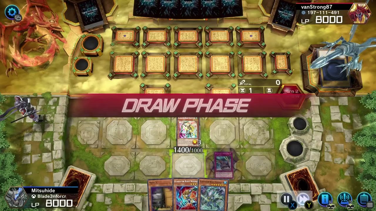 Gladiator Beasts vs Blue Eyes White Dragon ranked, Gladiator handtrap!