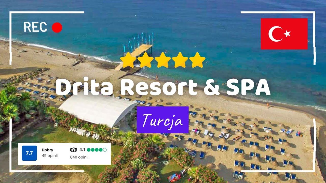🇹🇷 Drita Resort & SPA ⭐⭐⭐⭐⭐ Alanya – Spokojny hotel z piękną plażą i pysznym jedzeniem 🌊🍹 Hotel Tour