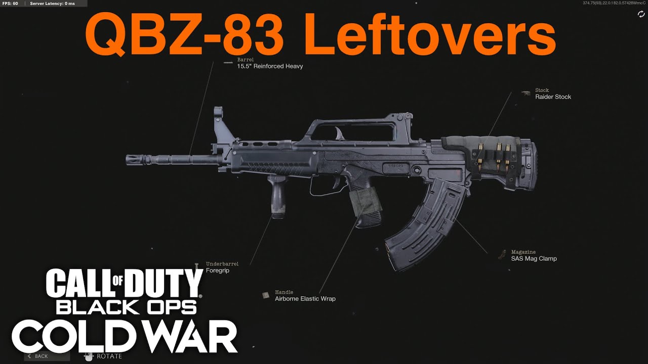 QBZ-83 Assault Rifle Leftovers Call of Duty: Black Ops - Cold War