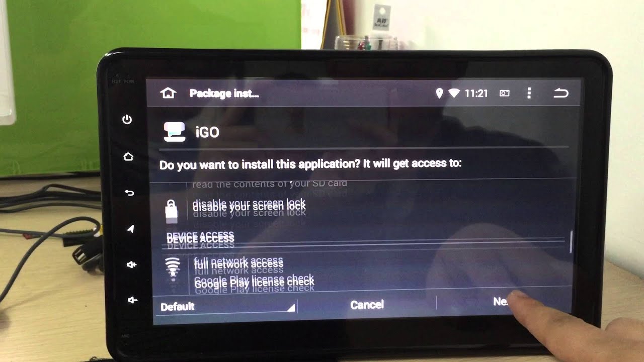 How to install IGO MAP APP