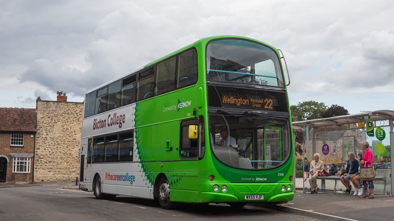 Recent Transfer + Kickdown | 37018 WX55 VJF | B7TL Gemini 1 | Route 22 Wellington - Taunton | BoS