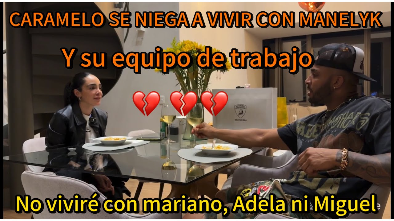 MENELYK LE PROPONE A CARAMELO VIVIR CON ELLA Y TODO SU EUIPO DE TRABAJO 