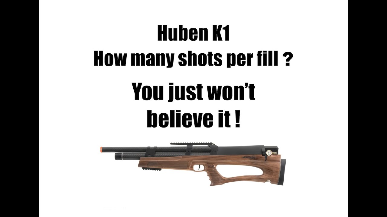 Huben K1 — Сколько выстрелов можно сделать при полной заправке в 350 бар? Вы просто не поверите!