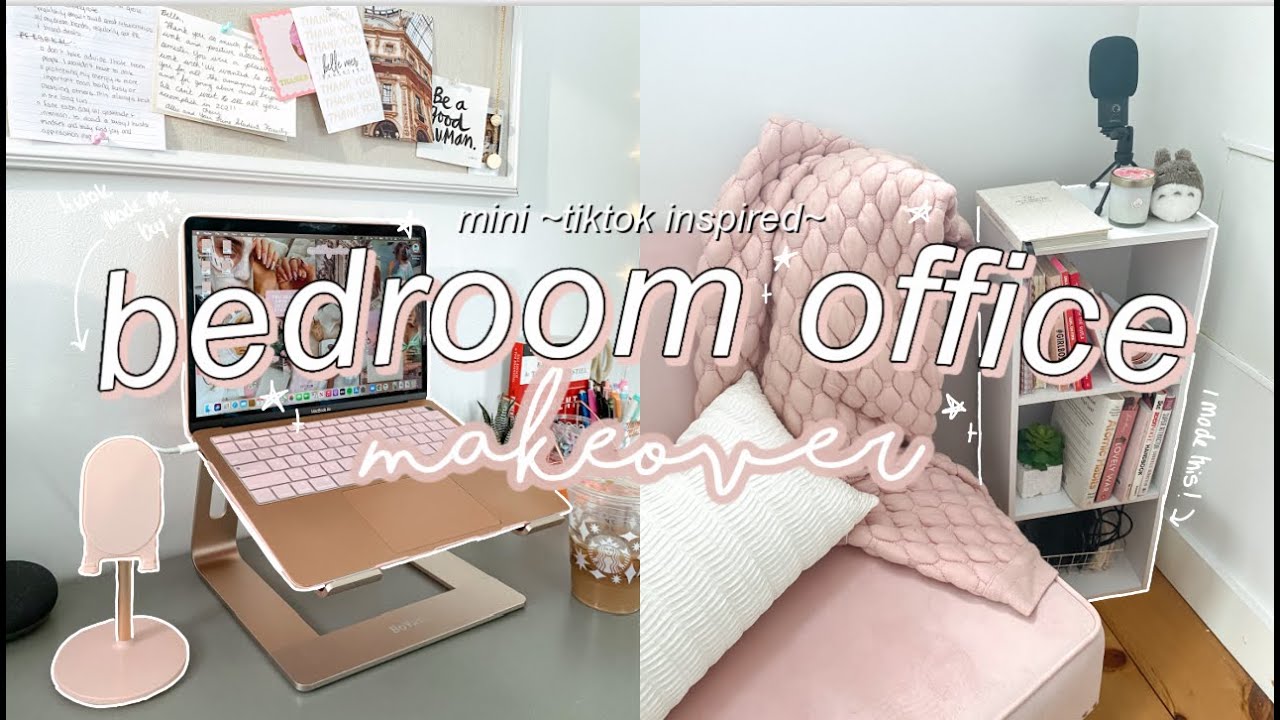 bedroom office makeover *on a budget* + work from home amazon essentials! // Isabella LoRe