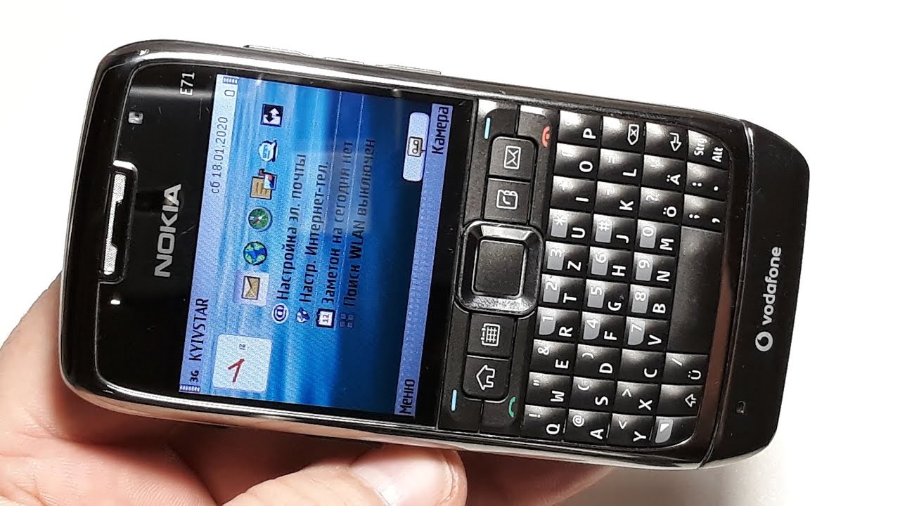 Nokia E71 на платформе Symbian S60 3rd Edition, Feature Pack 1. Ретро телефон из Германии (5749)