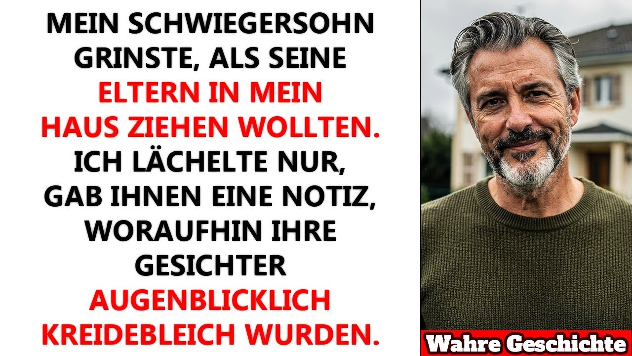 Mein Schwiegersohn: „Deine Eltern ziehen morgen hier ein.“ Also habe ich etwas vorbereitet…