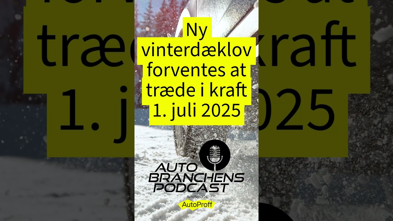 Ny vinterd&aelig;k-lov i Danmark juli 2025 #d&aelig;k #biler