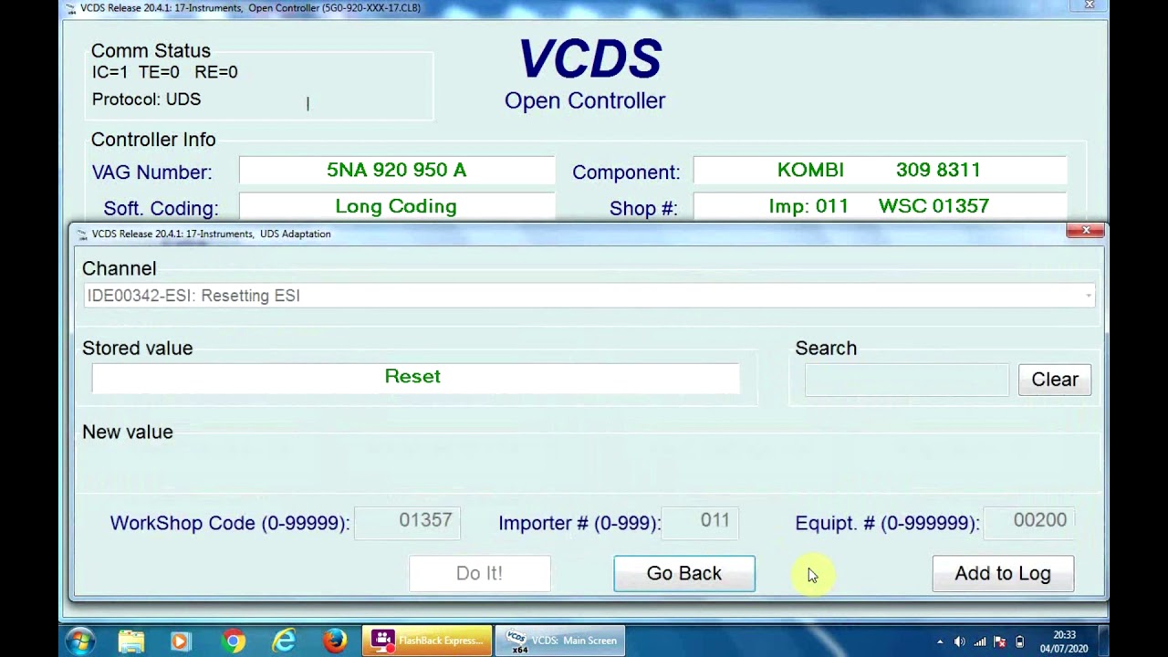 How to reset a service light on a 2017 VW Tiguan with VCDS (VAG-COM)