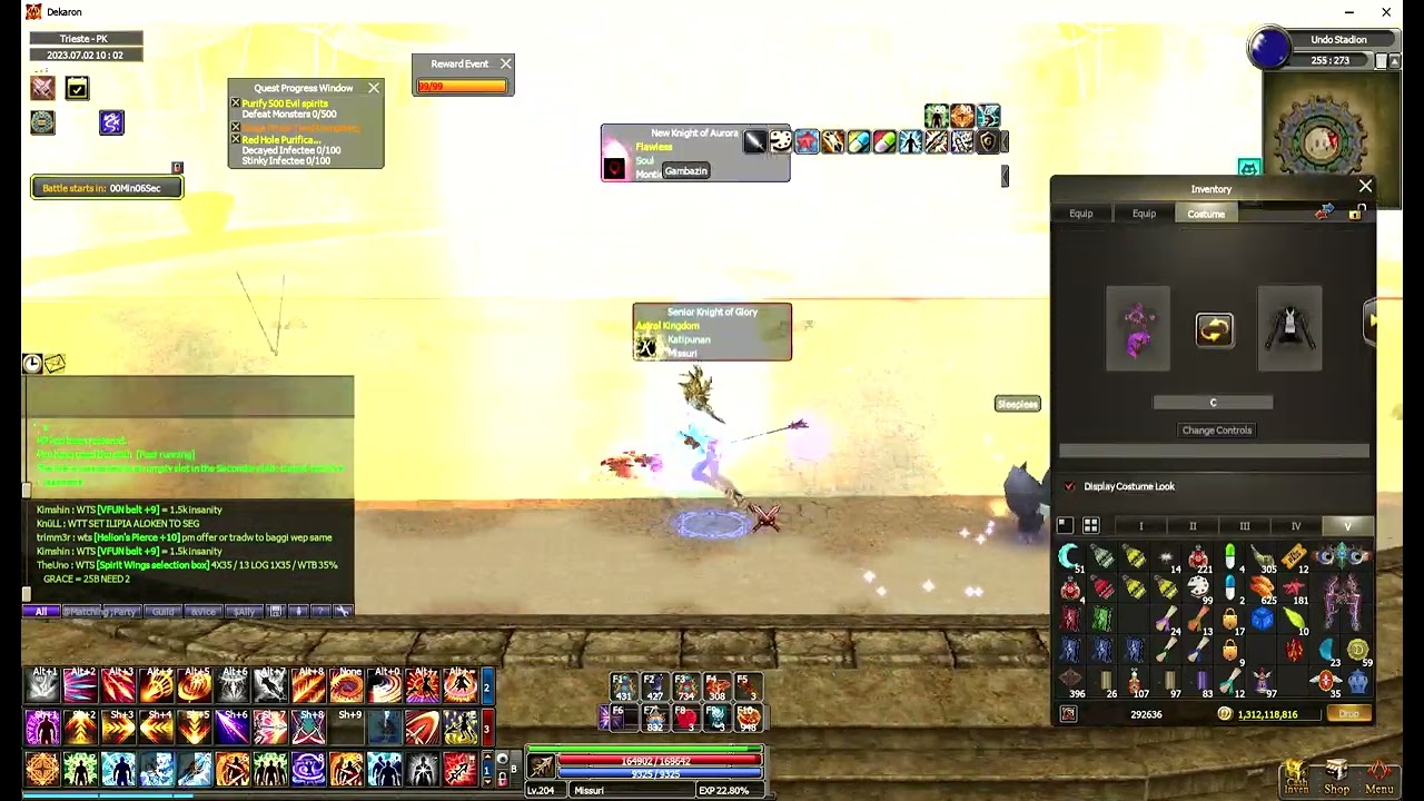 Dekaron PVP Trash Aloken VS Mage