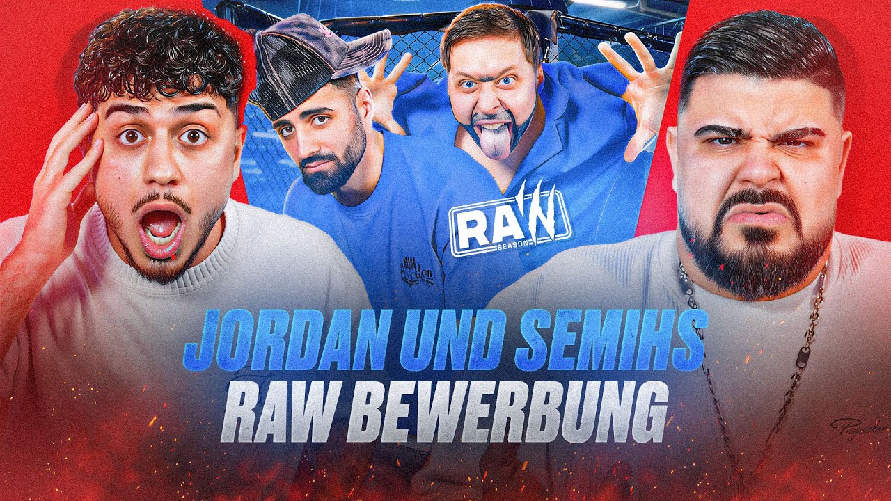 JORDAN RAPPT VOR UNS..😂 (Seine RAW Season Bewerbung)