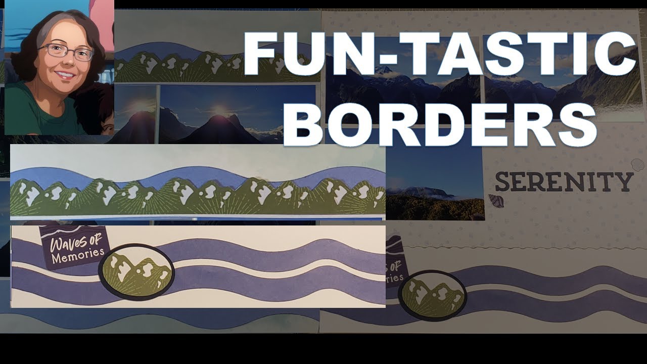 Scrapbooking: How to Shift the Peak of the Wave Border Using Creative Memories Border Templates