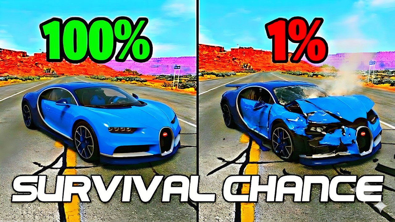 Best of Realistic Survival Chance Crashes 🚓BeamNG drive #127