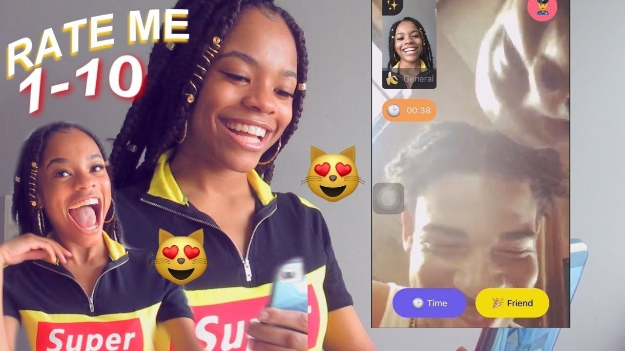 ASKING RANDOM GUYS TO RATE ME 1-10!! MONKEY APP😍