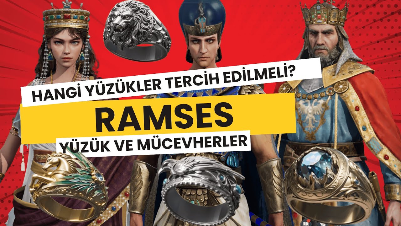 Hangi Yüzük ve Mücevherler Tercih Edilmeli? | Ramses - Charlegmagne - Theo @ageofempiresmobile
