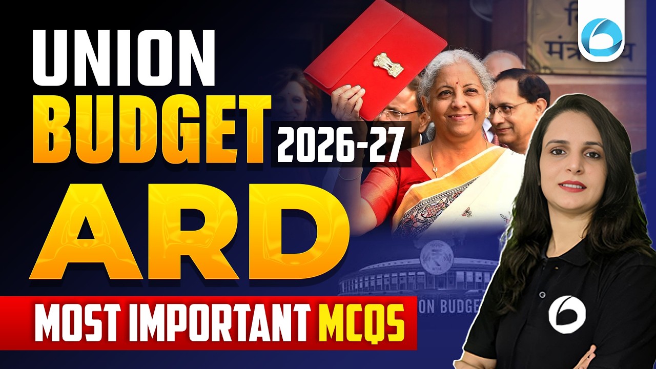 Union Budget 2026 - 27 | ARD | Top MCQs for NABARD Grade A 2026 | RBI Grade B