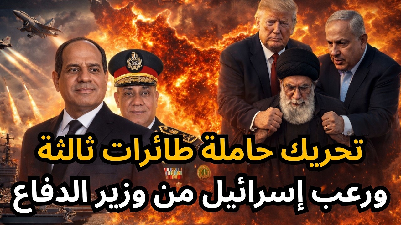 🔴عاجل: حاملة طائرات ثالثة وكوماندوز وقاذفات نووية لضرب إيران، ورعب إسرائيلي من وزير الدفاع المصري !