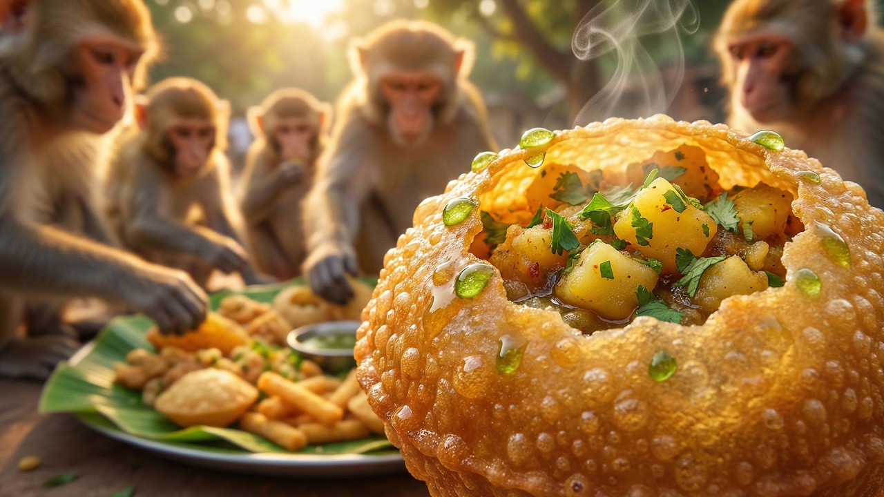 ** Authentic Pani Puri Recipe | Traditional Village Cooking with Clever Monkeys