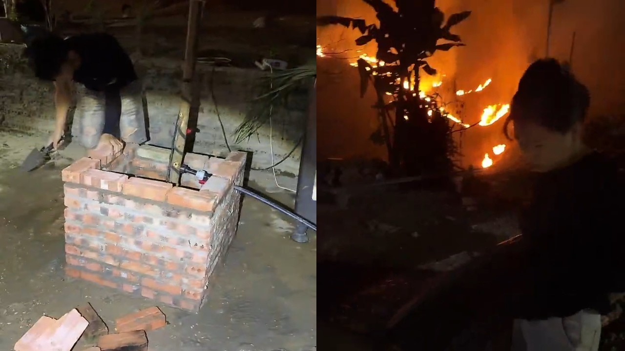 🔴 越南媳妇小秋 🔴 小舅子砌水井忘留排水孔小潘緊急出招！老丈人家後山起火嚇得小潘要跑去救火！ 2026-03-02 19:09:12