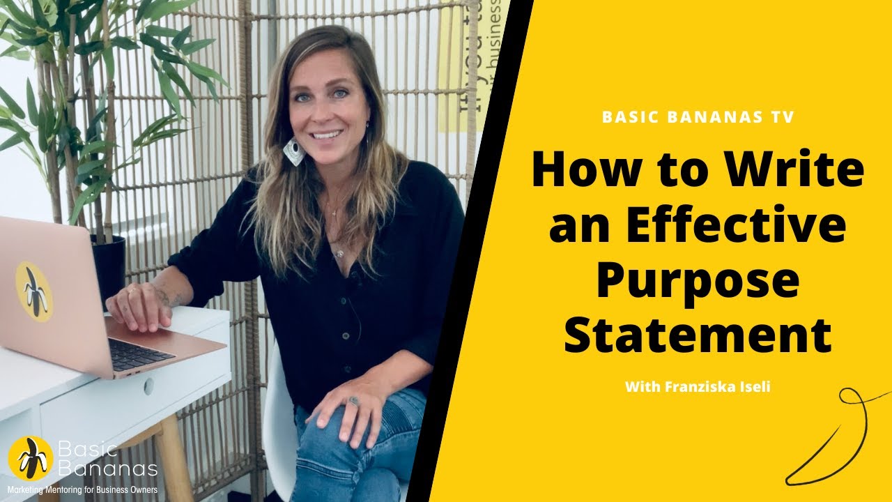 How to Write an Effective Purpose Statement ✍️
