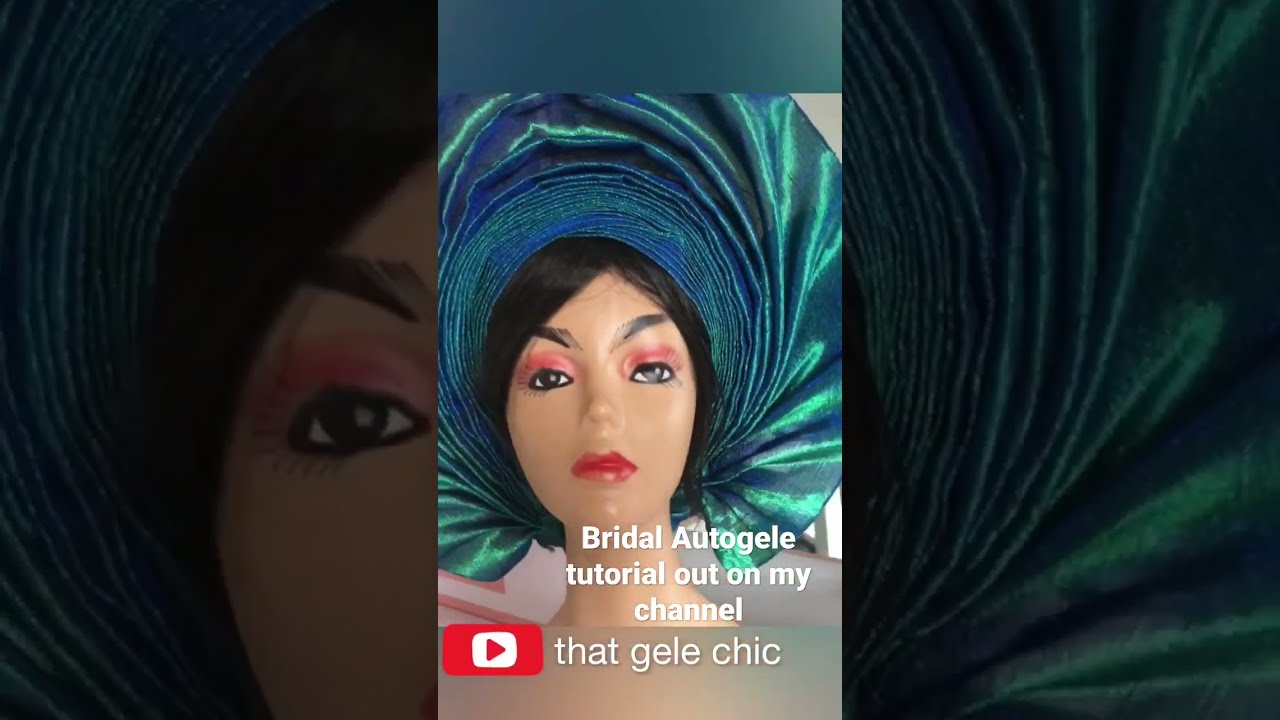 Diy Ace Bridal Autogele Tutorial.#autogele #diy #shorts #gele #tutorial #thatgelechic