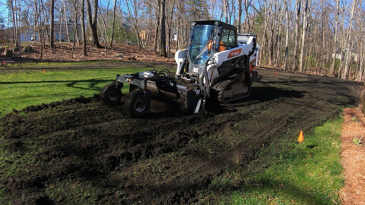 Lawn Install made easy with Harley Rake & Landscape Rake Combo!