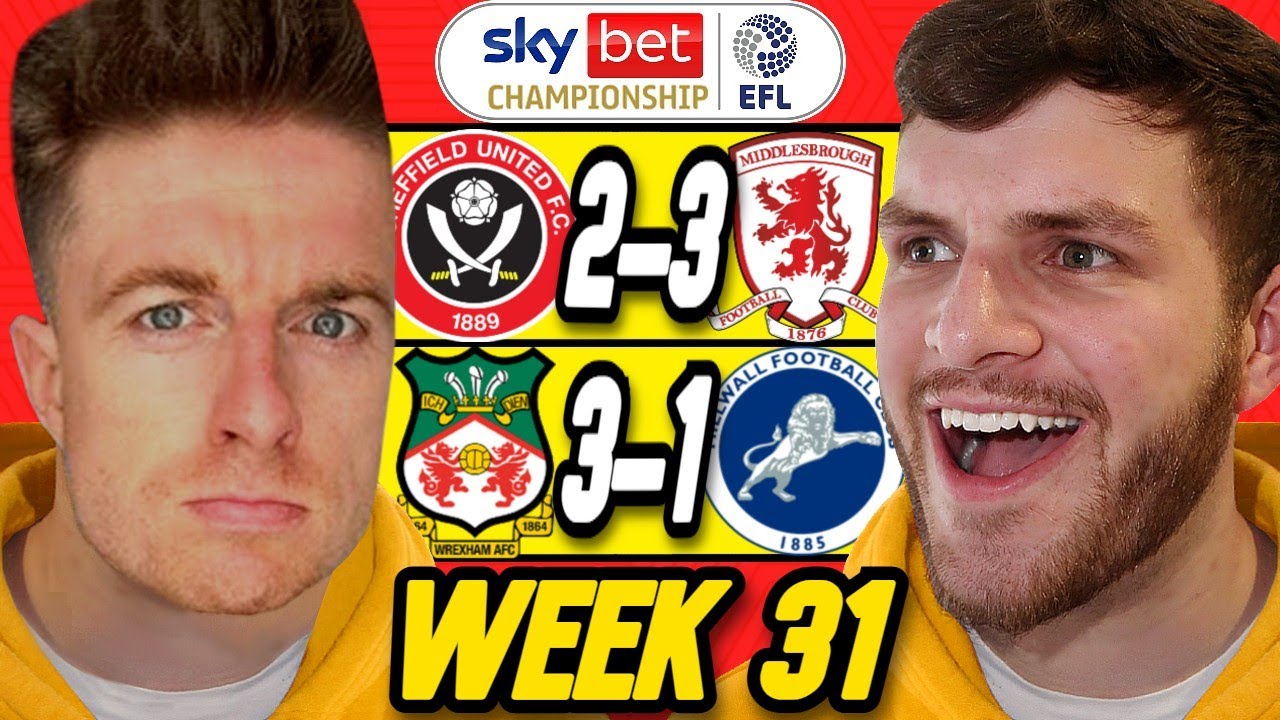 CHAMPIONSHIP WEEK 31 PREDICTIONS