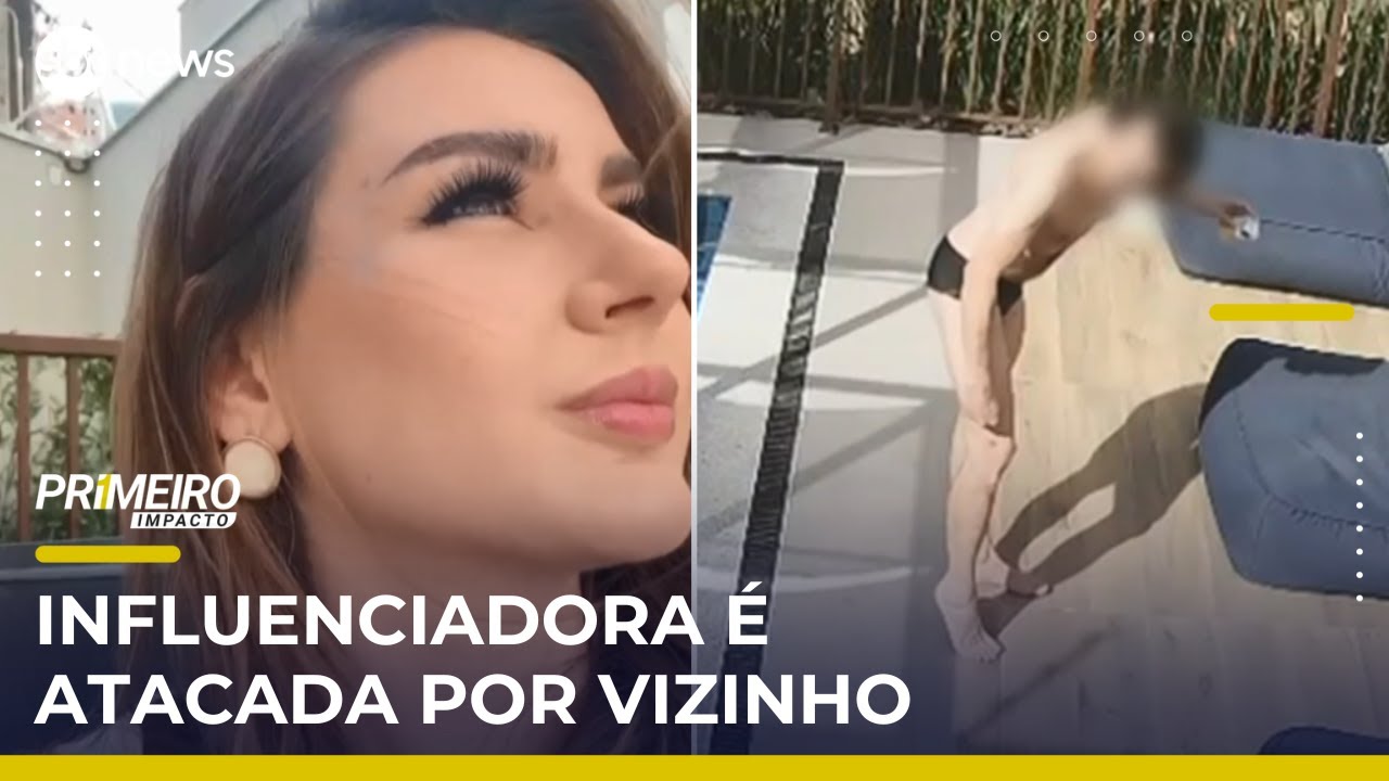 Influenciadora Amanda Girotto é atacada por vizinho em prédio de luxo em SP | #PrimeiroImpacto