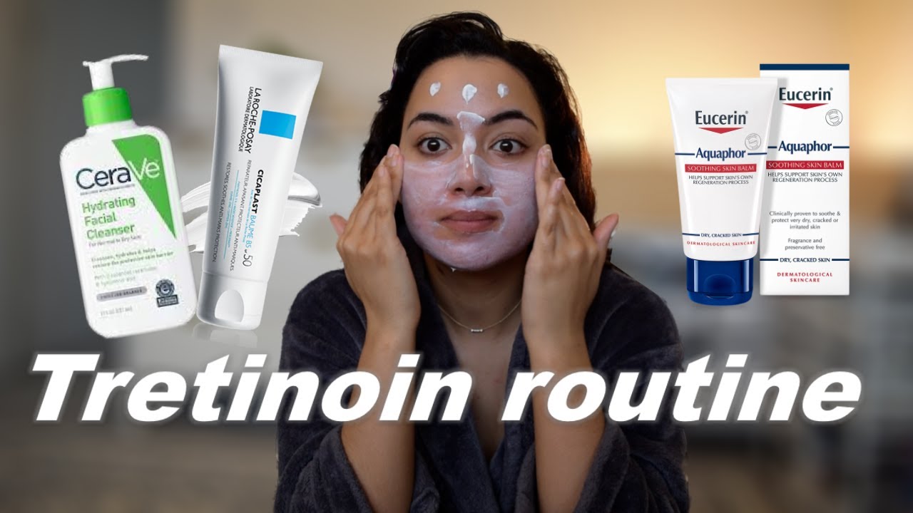 TRETINOIN GEL 0.05% ROUTINE 2021 | PURGING AGAIN, SLUGGING, ACNE.ORG AND #DERMATICA