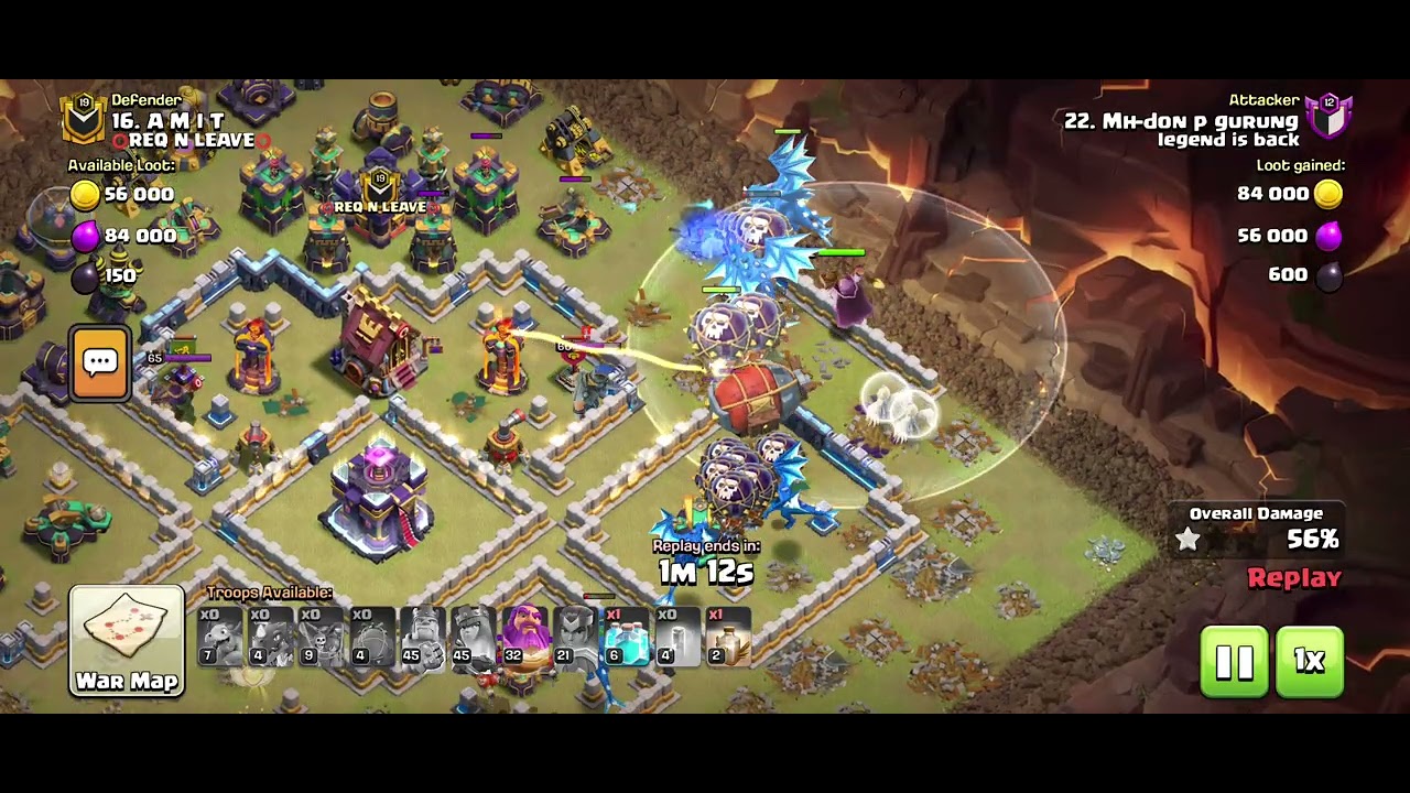#th13 best combo Rc with invisible spell and edg #clash of clans.
