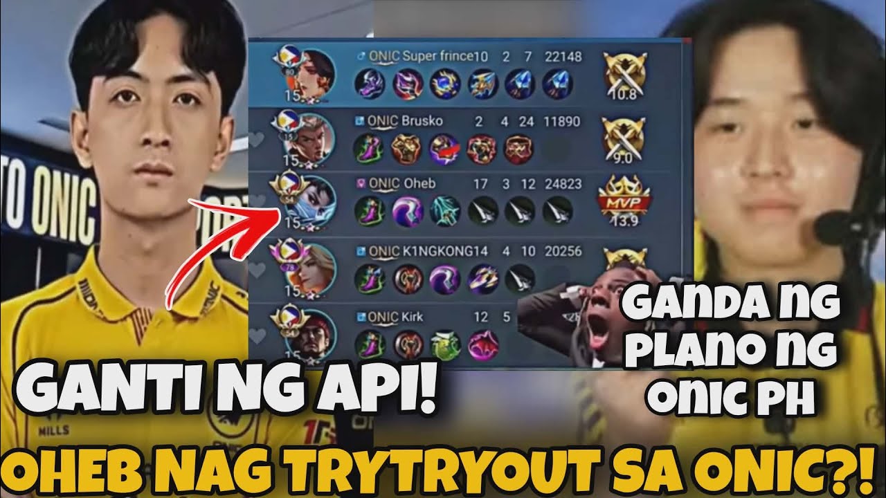 OHEB NAG TRYTRYOUT SA ONIC PH!?SAVERO PAPALITAN PAG PUMALPAK! GANDA PLANO NG ONIC