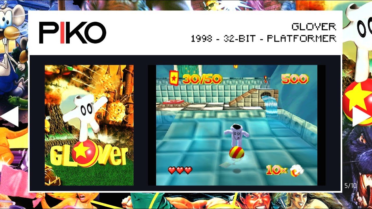 Glover | Piko Interactive Collection 4 | Game 5 of 10 | Evercade Handheld