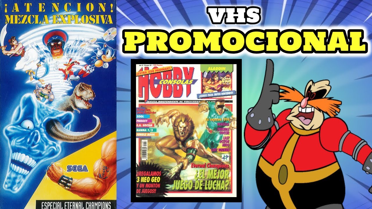 ATENCIÓN MEZCLA EXPLOSIVA - VHS Promocional Hobby Consolas - CANAL PIRATA SEGA