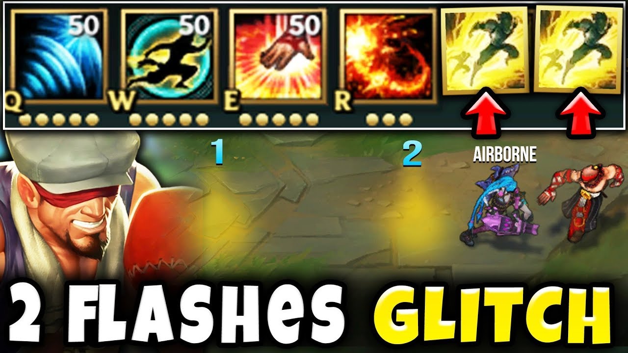 CRAZY GLITCH LET'S YOU TAKE 2 FLASHES! LEE SIN DOUBLE FLASH INSEC?! - League of Legends