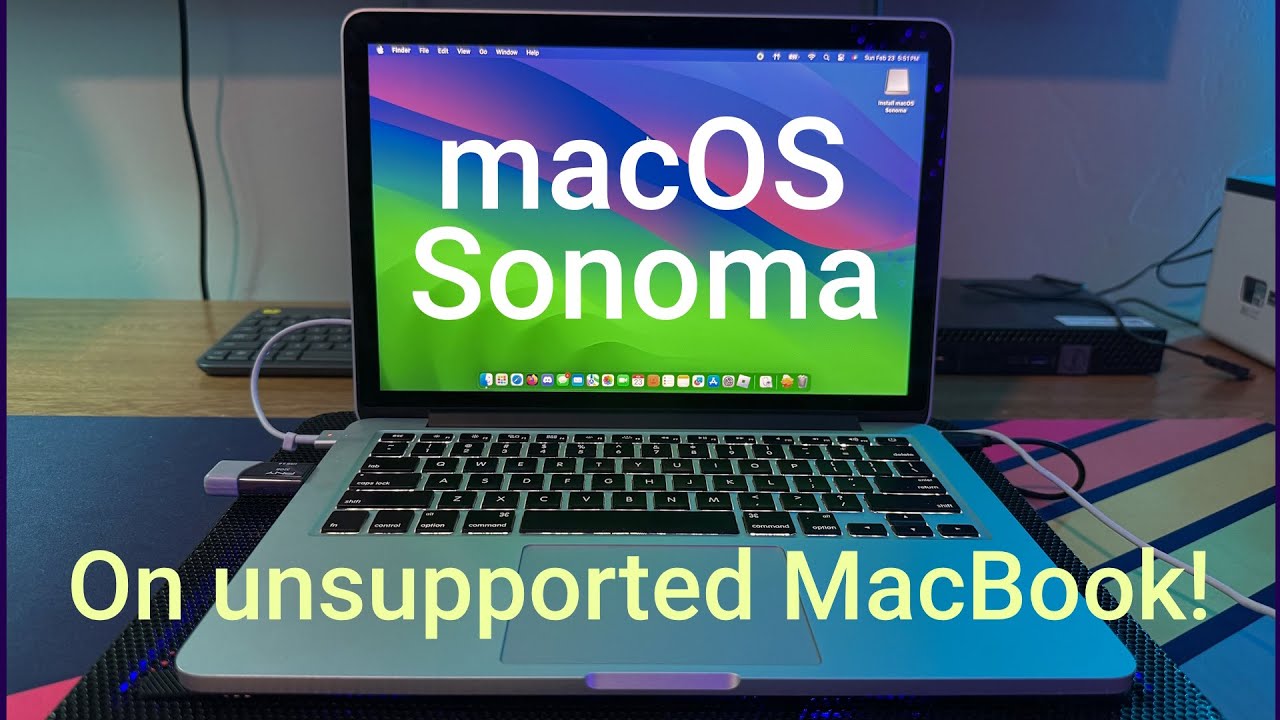 Installing macOS Sonoma on an unsupported MacBook!