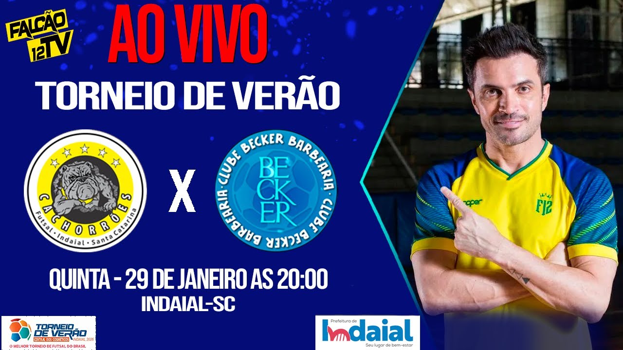 FUTSAL AO VIVO | CACHORRÕES X BARBEARIA BACKER | CACHORRÕES x BENEDITO | TORNEIO DE VERÃO INDAIAL