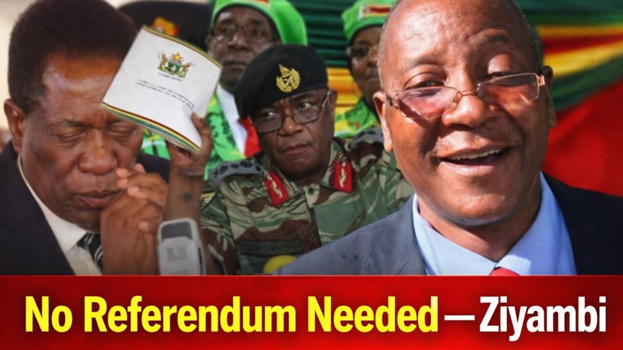 Ziyambi Drops Bombshell: No Referendum Required for Election Cycle Amendment