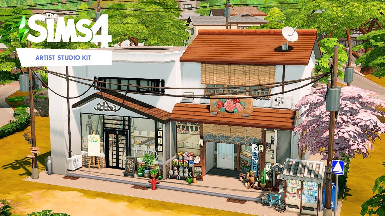 Artist's Studio & Gallery 🎨🖼 | Stop Motion Build | The Sims 4 | No CC