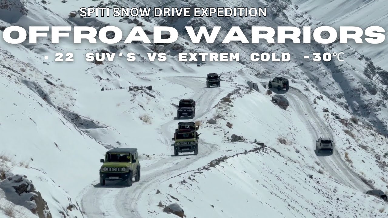 Ep2 winter spiti 2025 || extreme adventure in snow -30c || 22 4wd cars